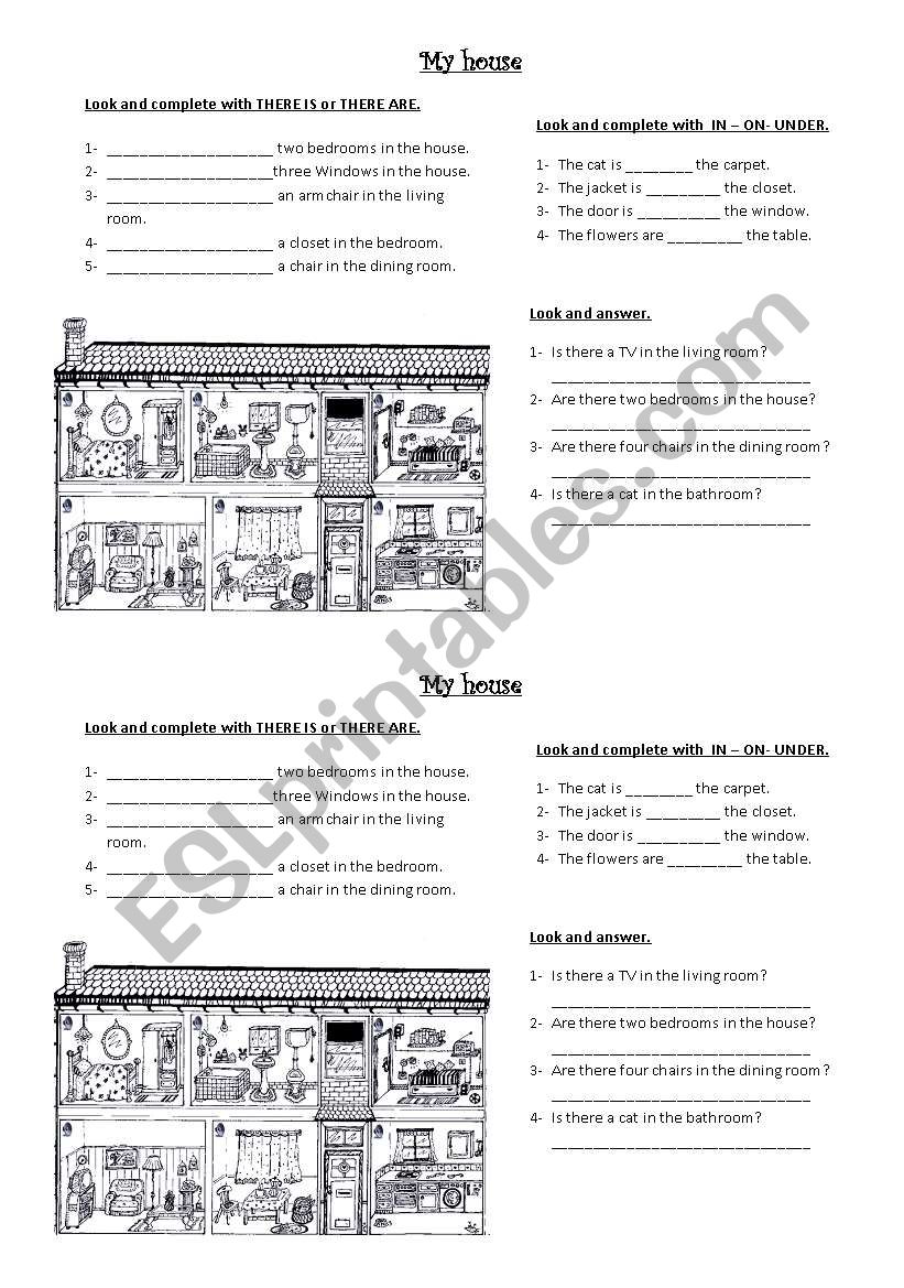 there is /are  worksheet