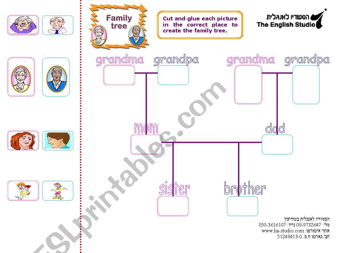 family tree worksheet