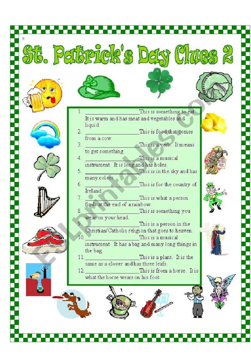 More Sentences for St. Patricks Day