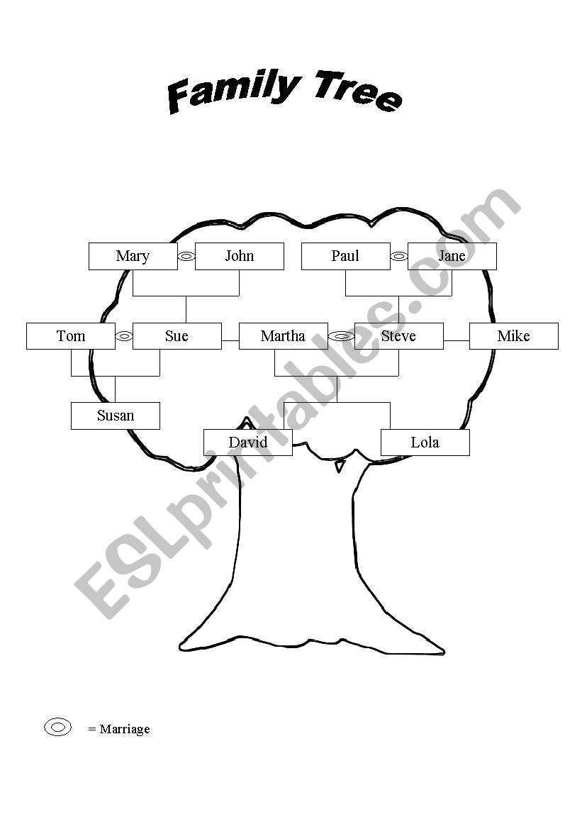 Family Tree worksheet