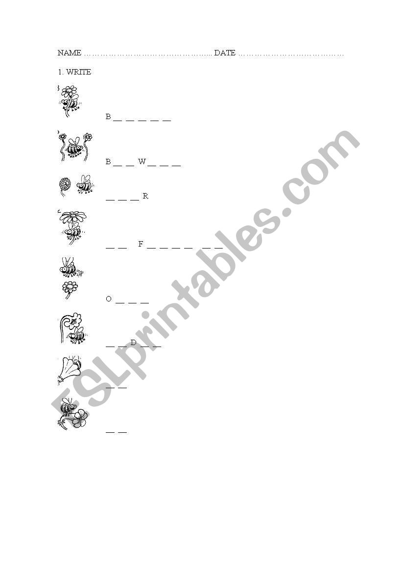 Prepositions worksheet