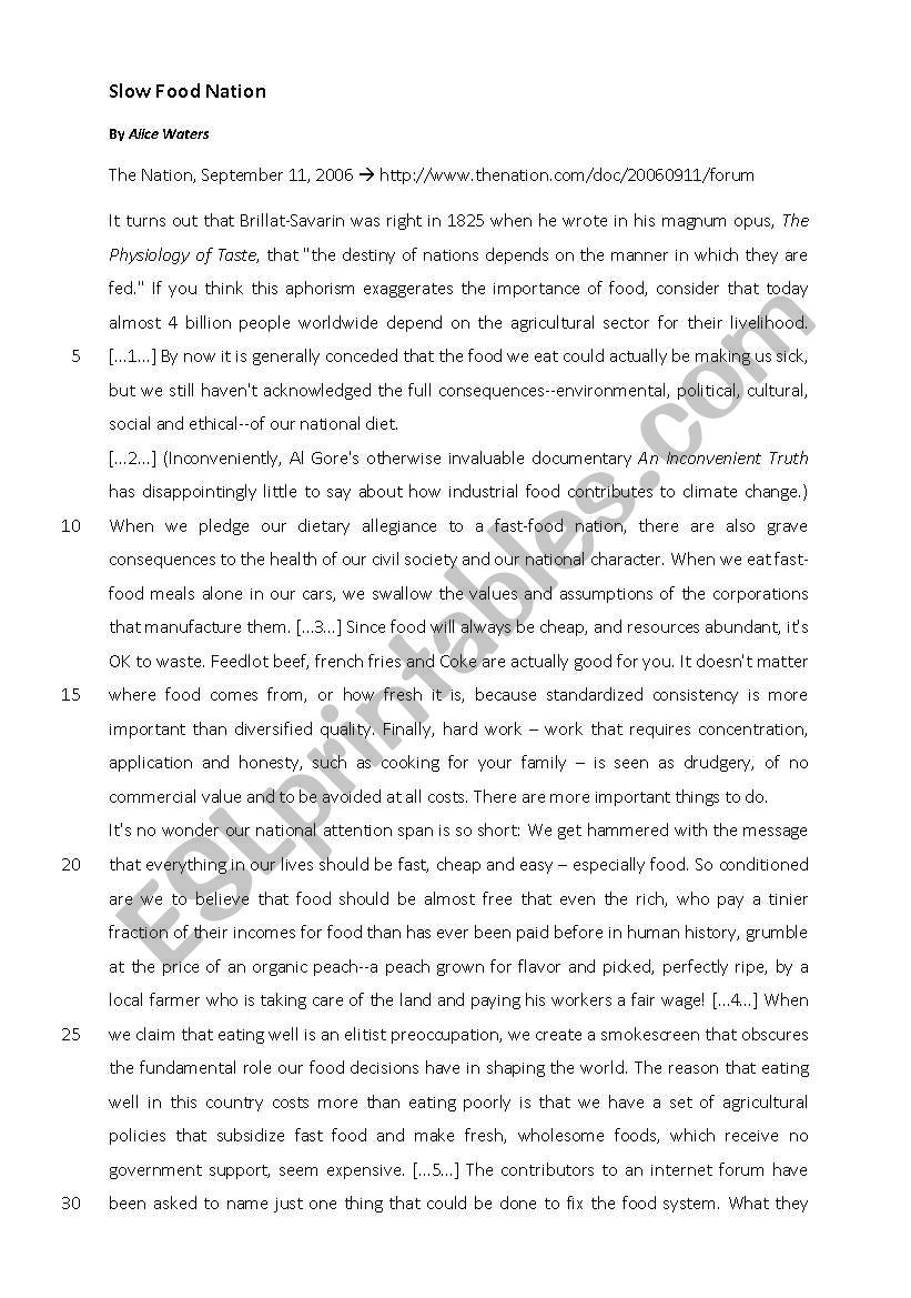 Sentence Matching Exercise  worksheet