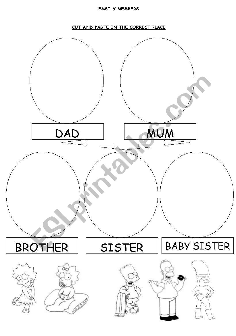 family members worksheet