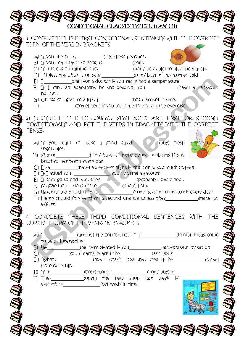 CONDITIONALS worksheet