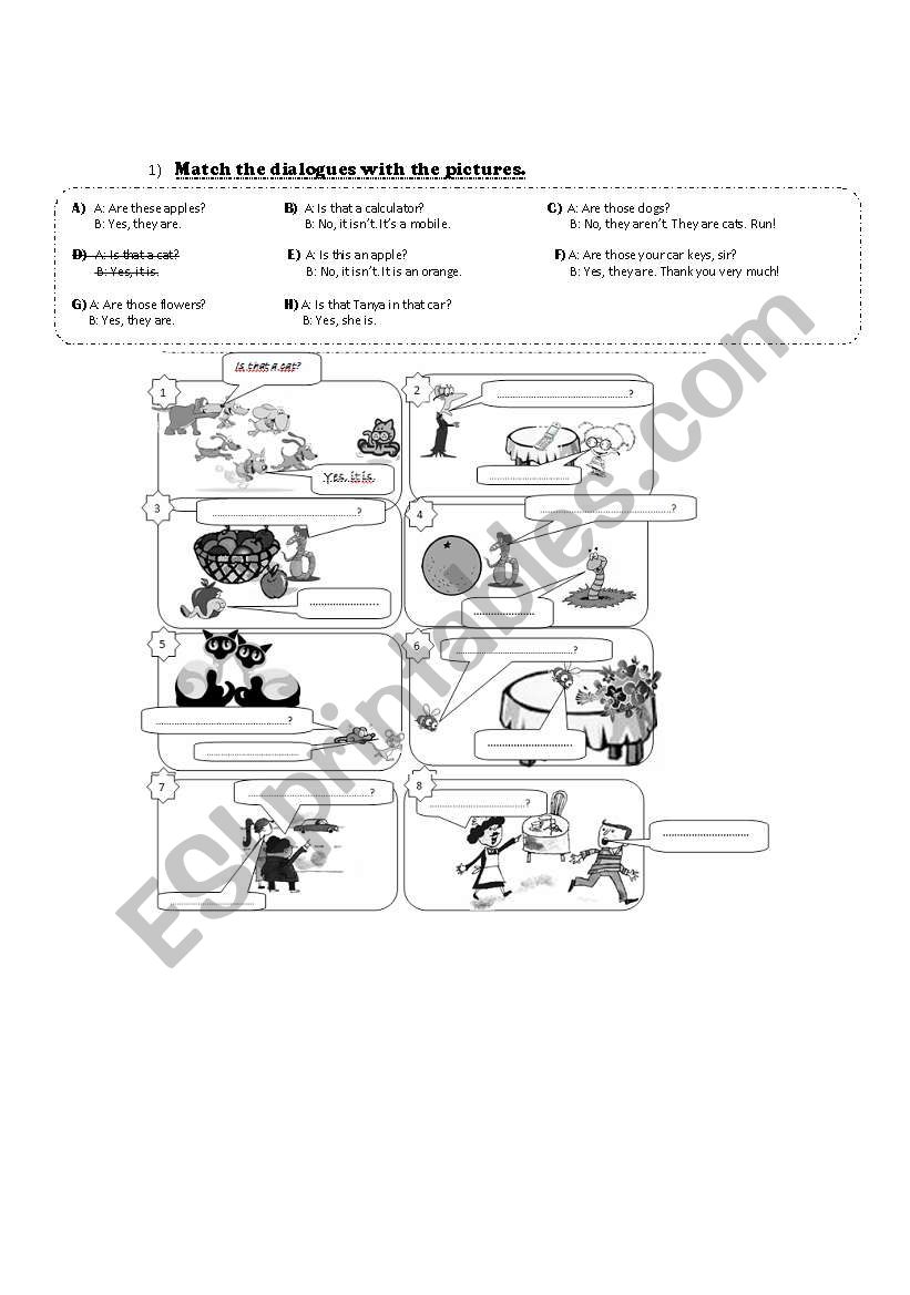 Demonstratives worksheet