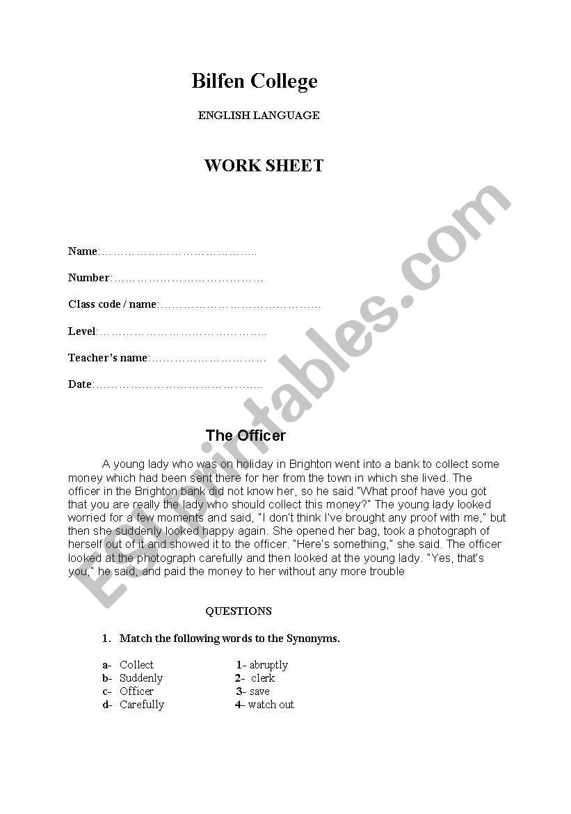 lesson plan worksheet