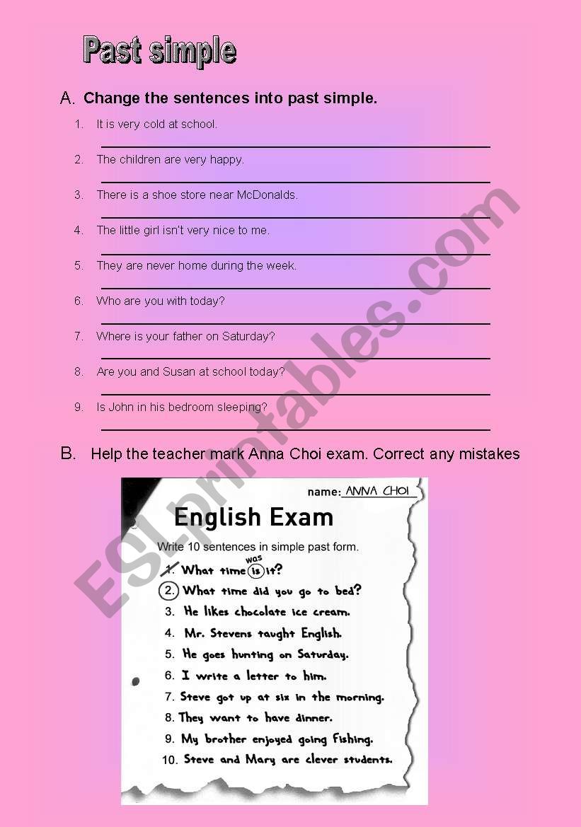 present simple worksheet