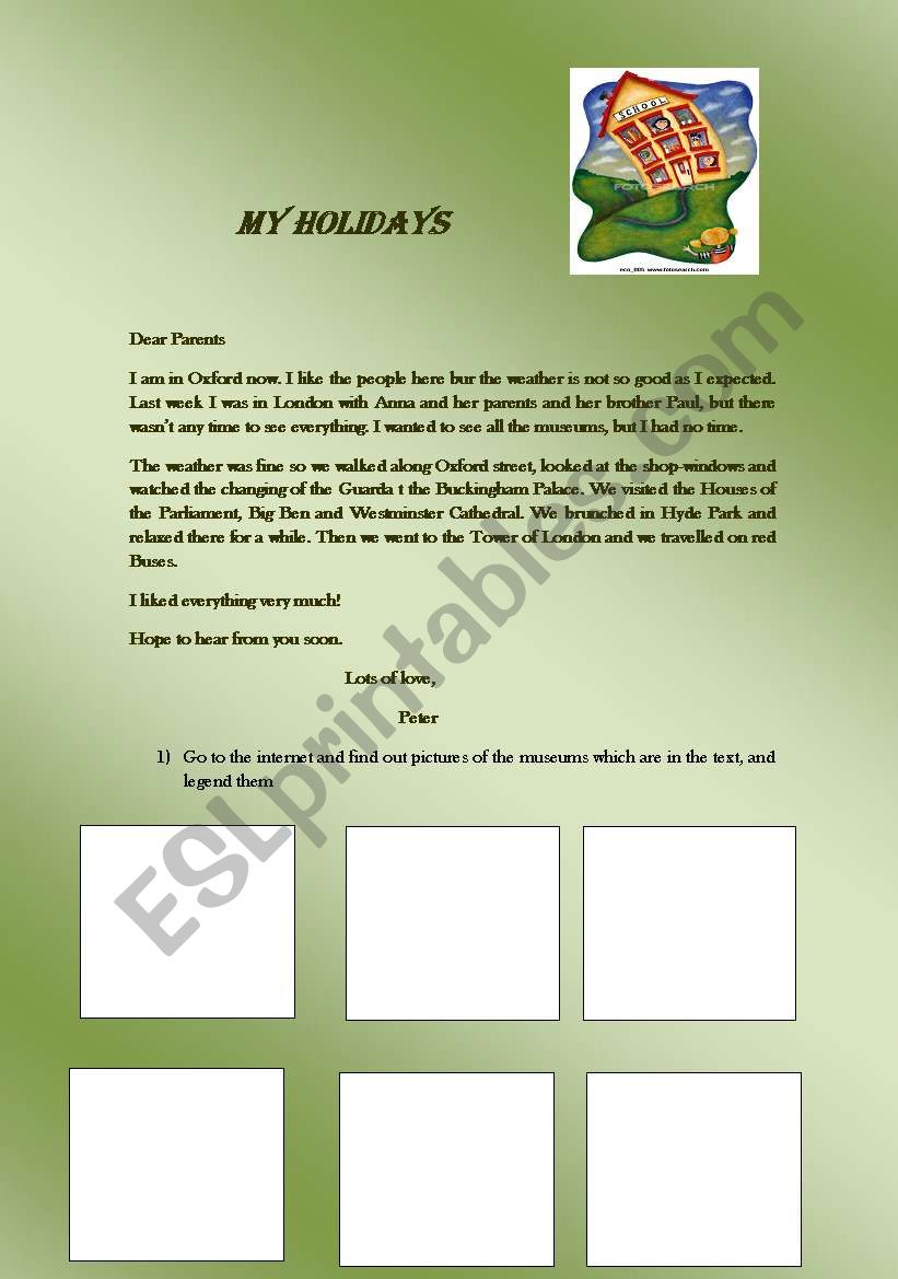 Simple past test worksheet