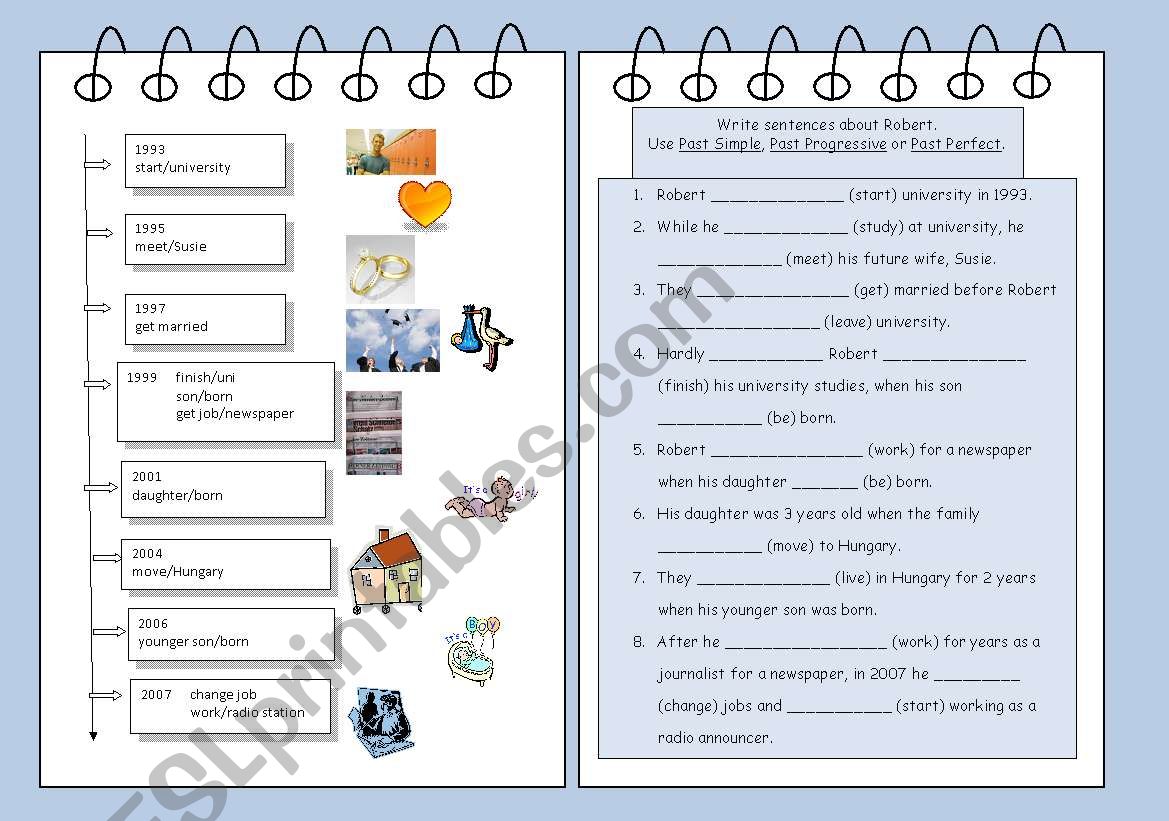 Past tenses worksheet