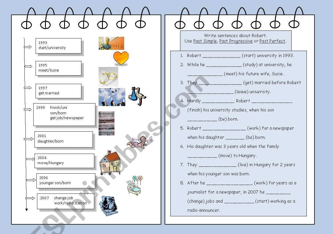 Past tenses worksheet