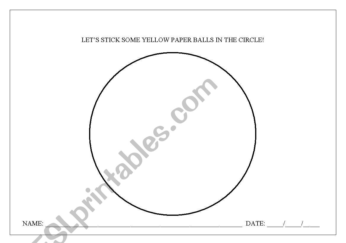 colours and shapes worksheet