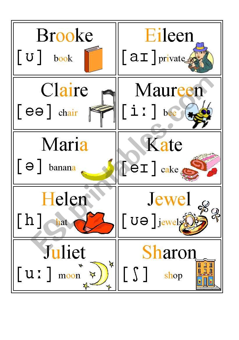 Girls name tags worksheet