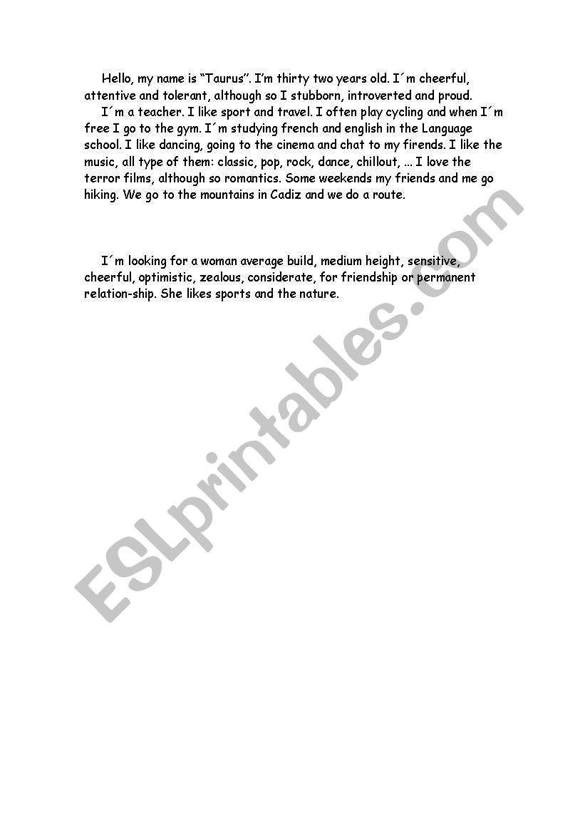 Announce worksheet