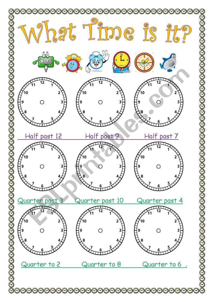 What Time is it? (2) worksheet