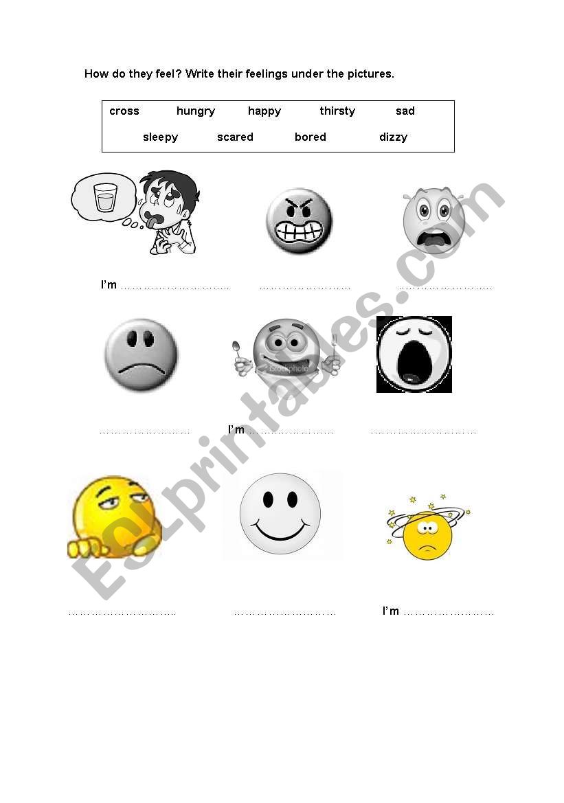 feelings worksheet