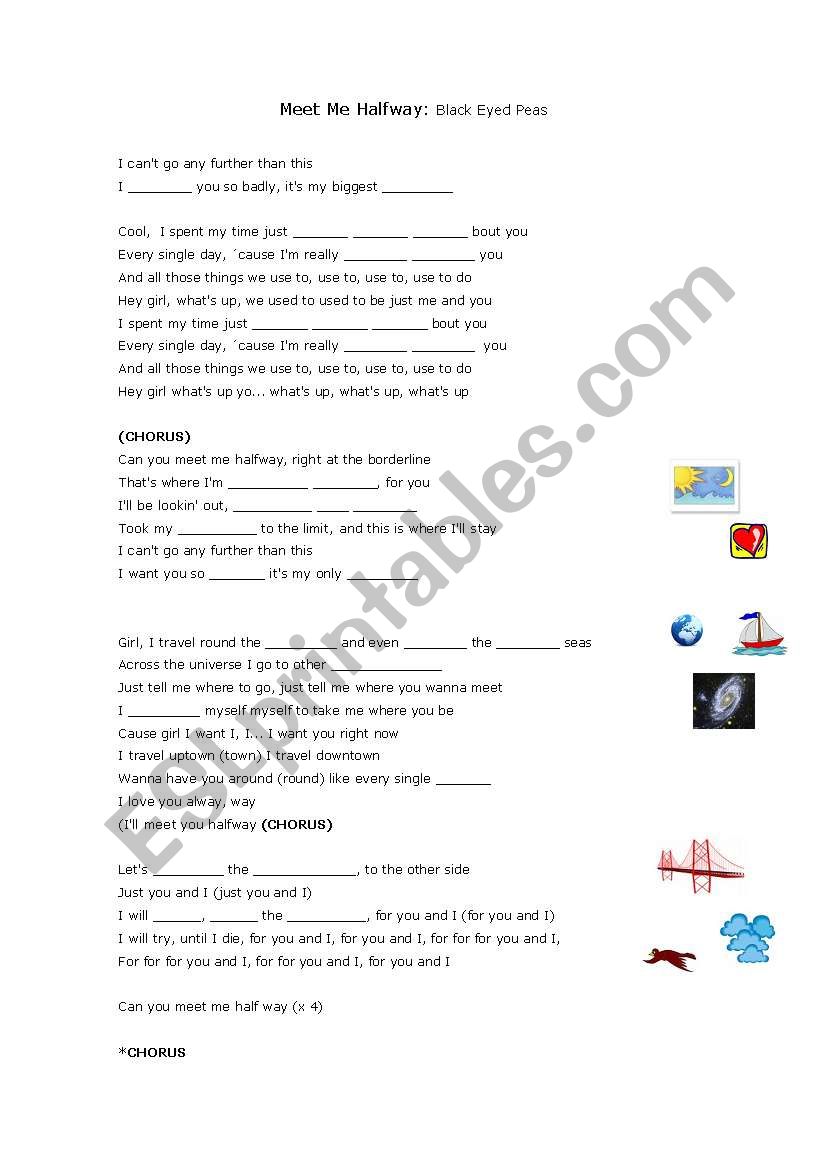 Meet me halfway worksheet