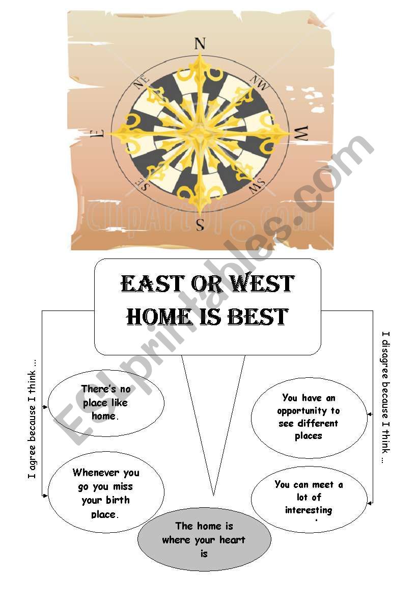 East or west - home is best! worksheet