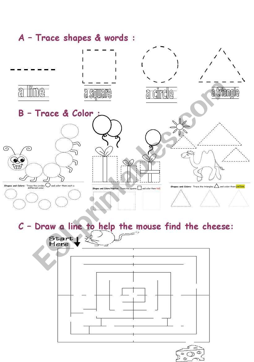 shapes worksheet