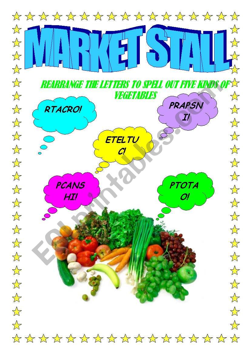 Food finder worksheet