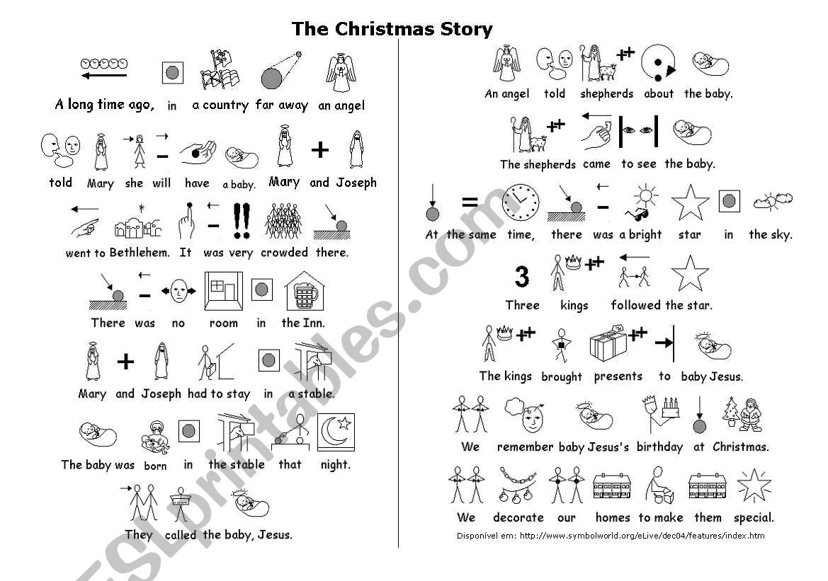 The Christmas Story worksheet