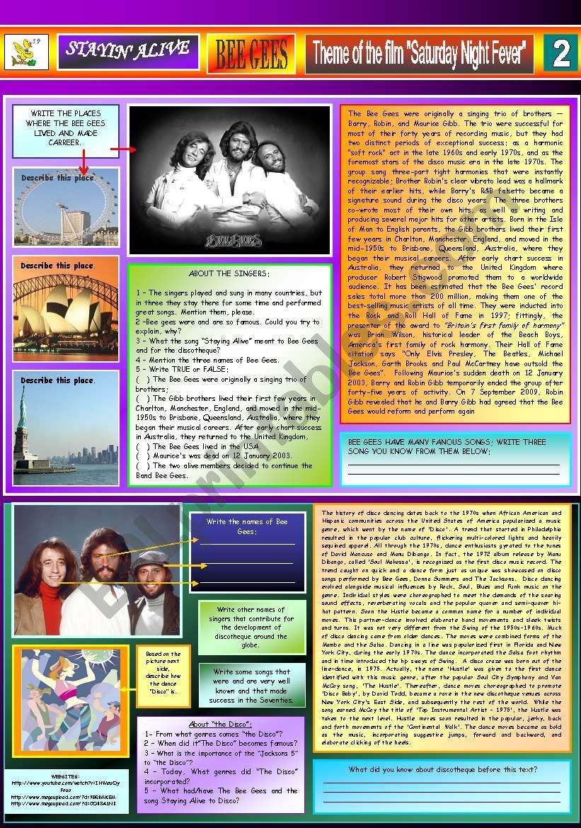 STAYINÂ´ ALIVE - BEE GEES - PART 02