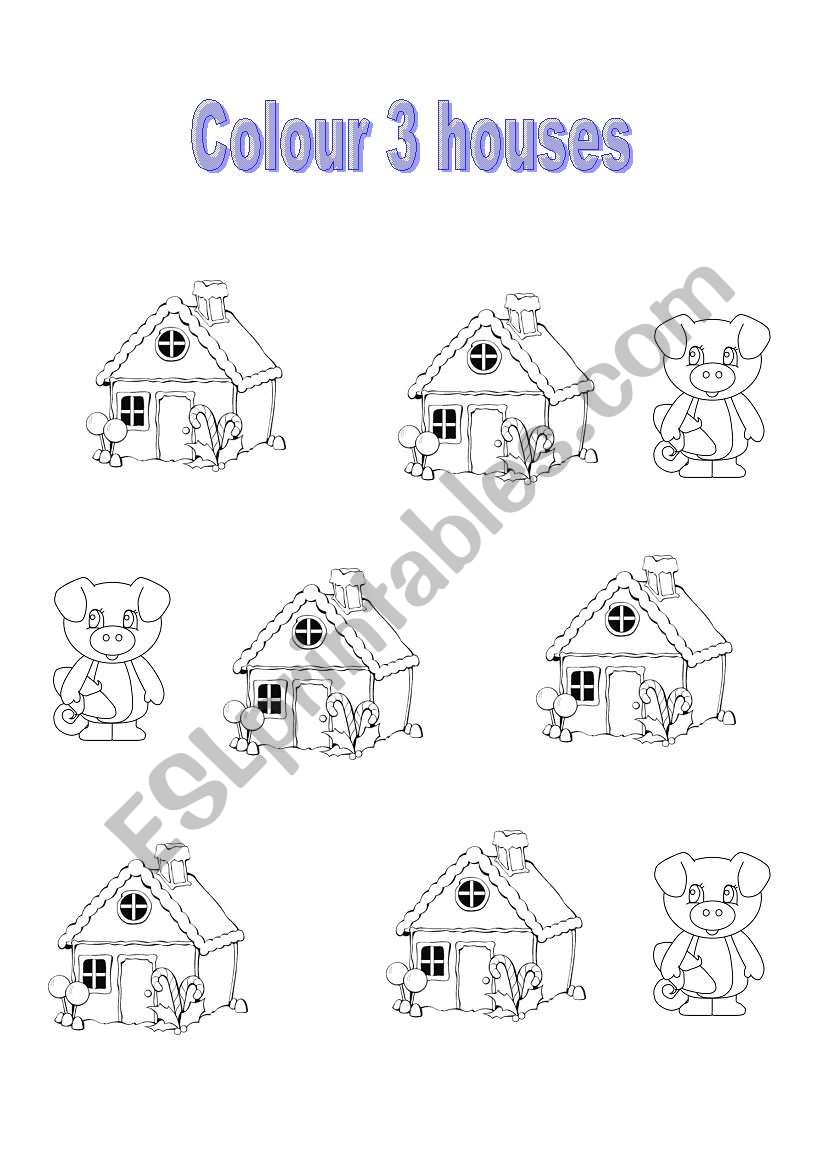 3 little pigs worksheet