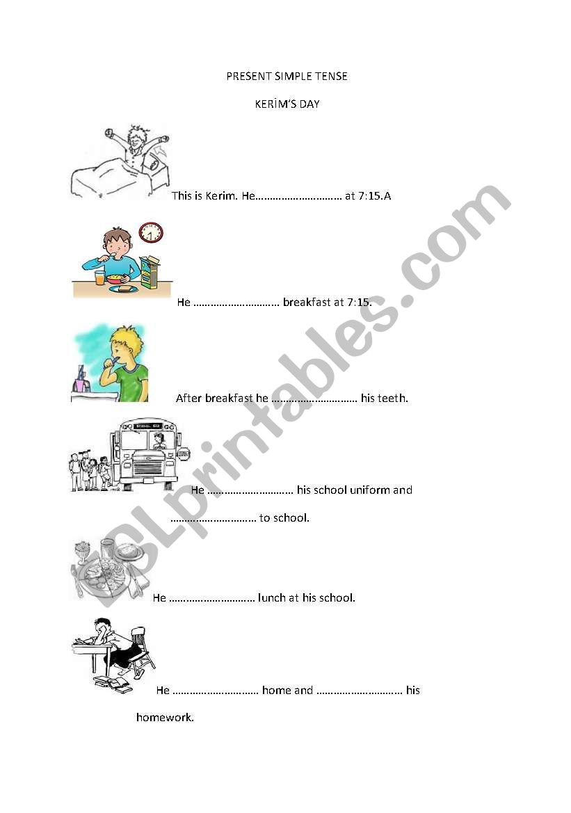 Present Simple Tense worksheet