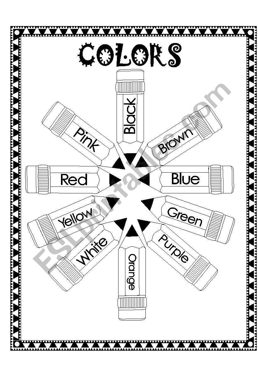 COLORS worksheet