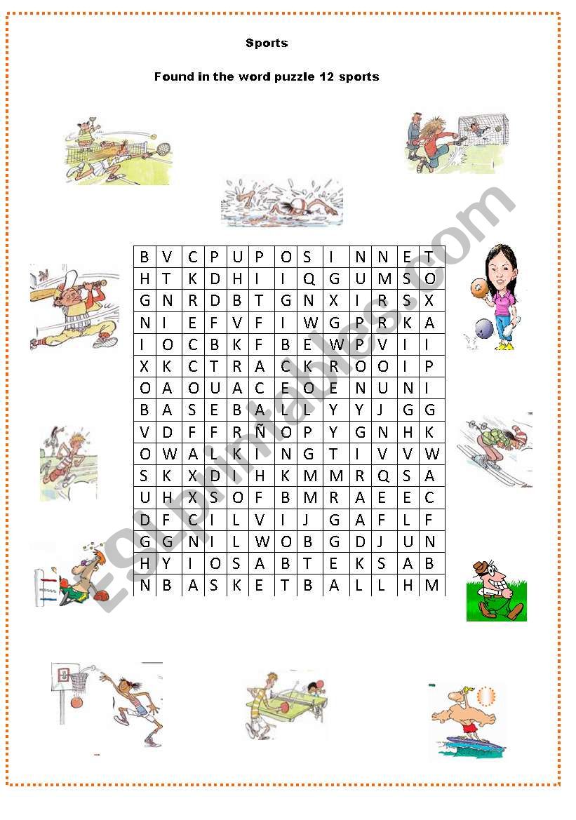 Sport Puzzle worksheet