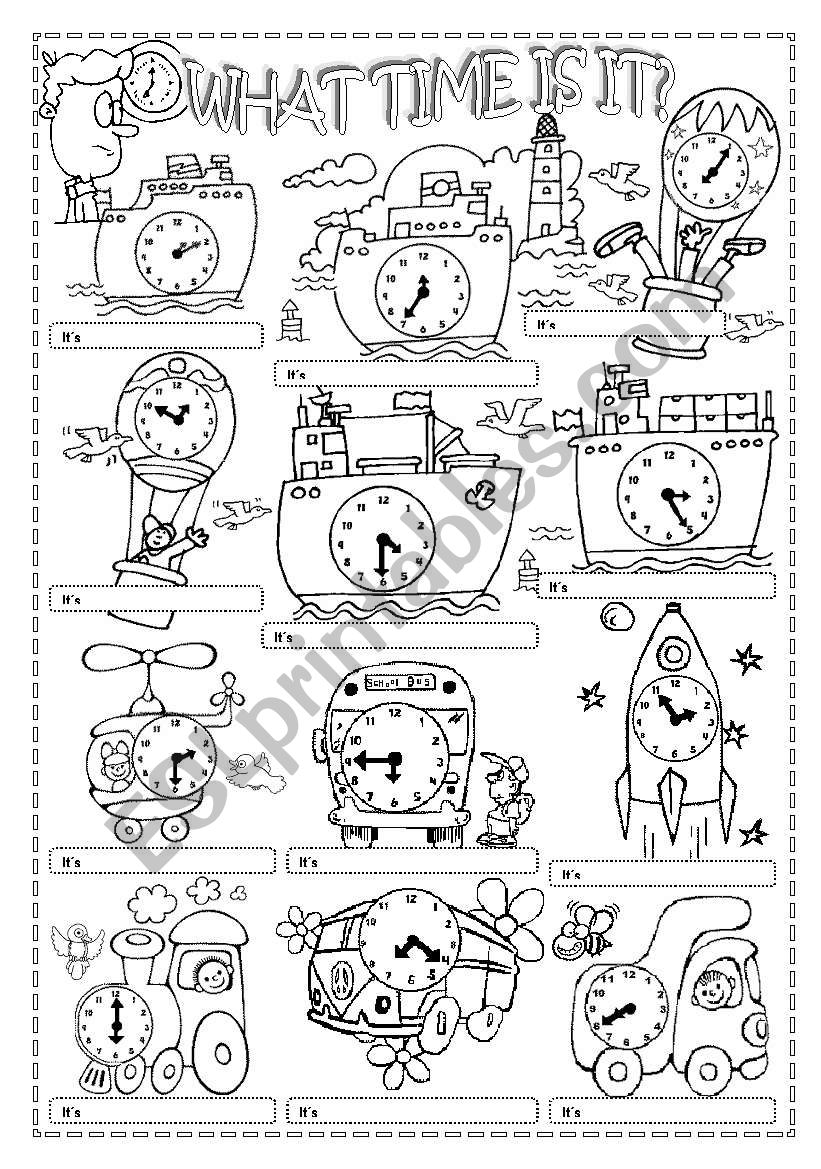 WHAT TIME IS IT?(2) worksheet