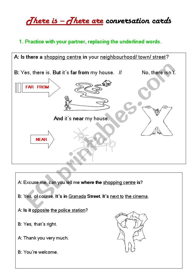 There is - There are Conversation Sheet