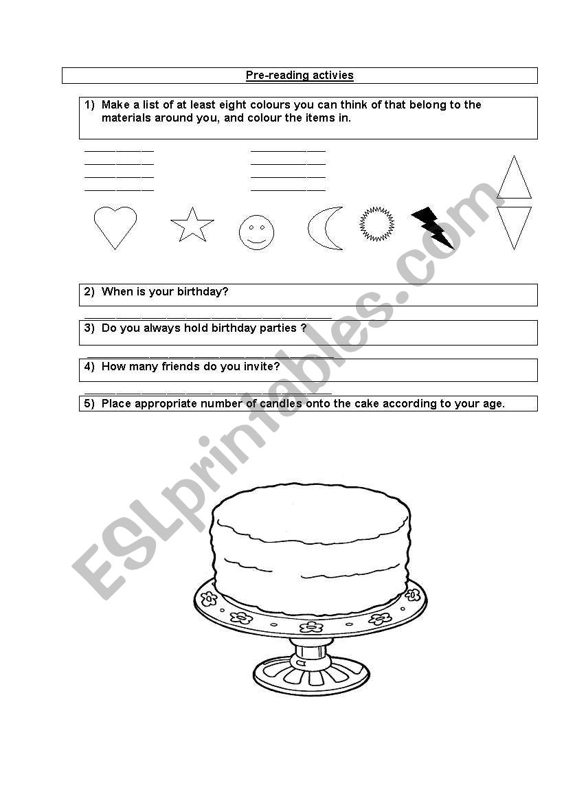 a happy family  worksheet