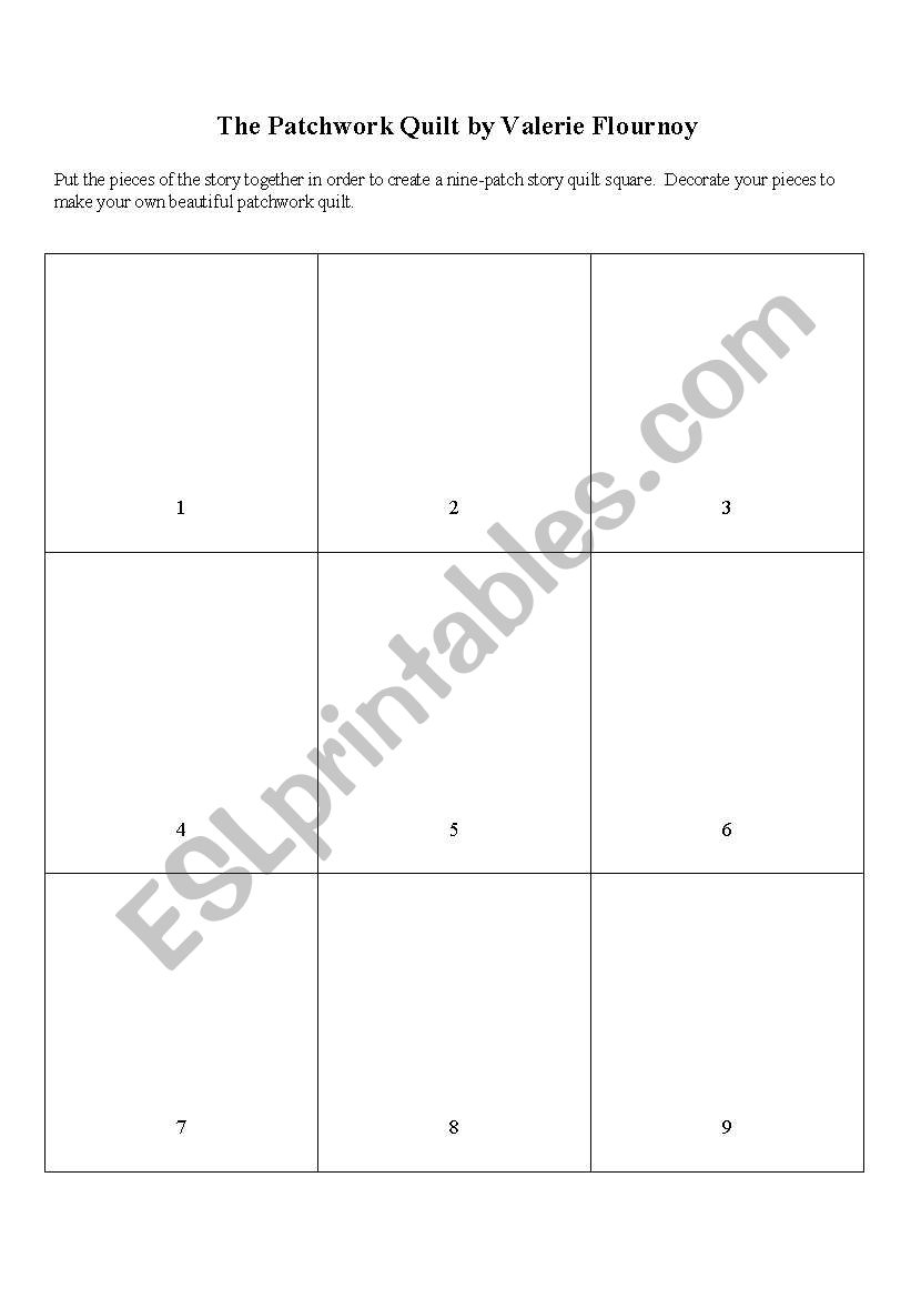 The Patchwork Quilt Sequencing