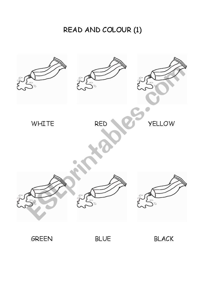 colours 1 worksheet