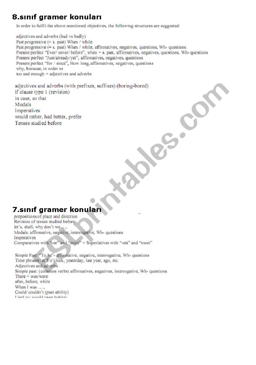 6-7-8 grammar subjects worksheet