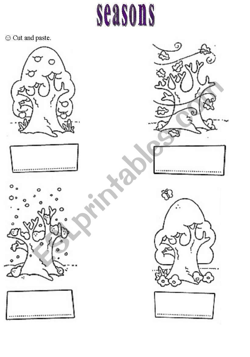 cut and paste 1Âº seasons 2Âº summer and winter