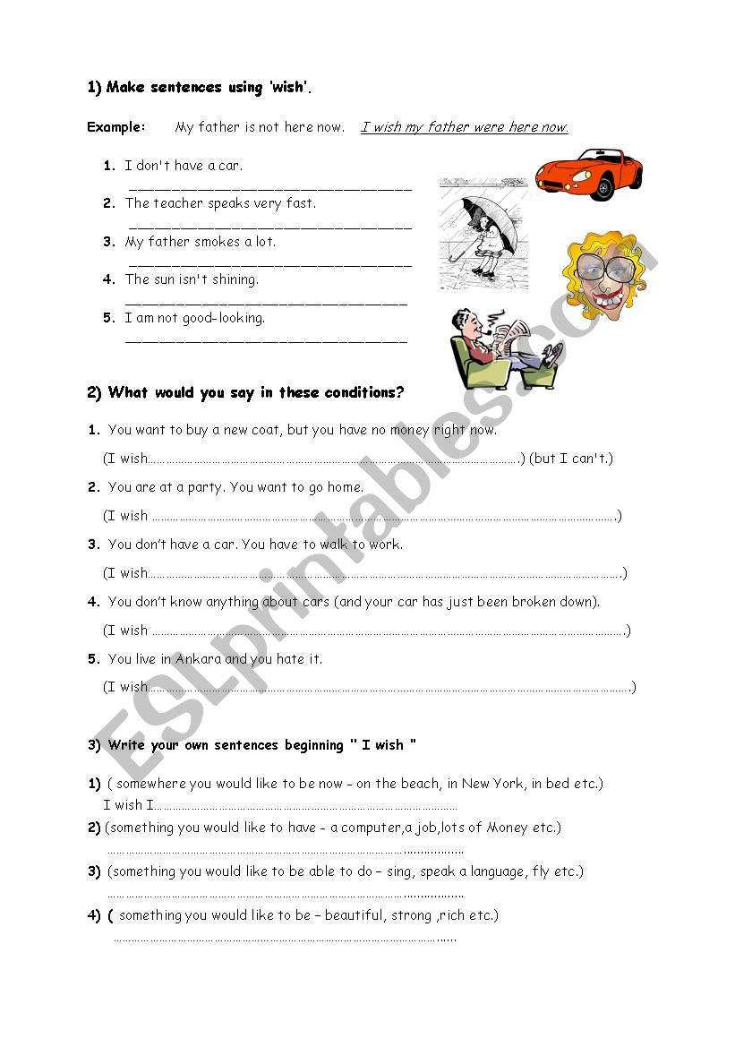 wish worksheet