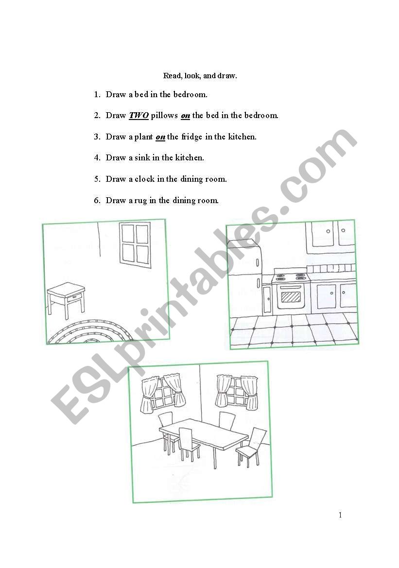 HOUSE worksheet