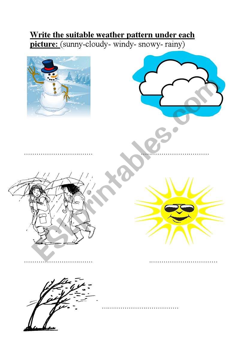 weather worksheet