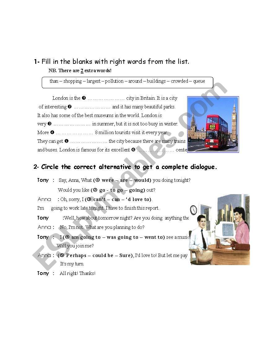 dialogue 3 worksheet