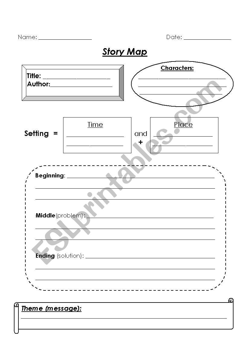 story map worksheet