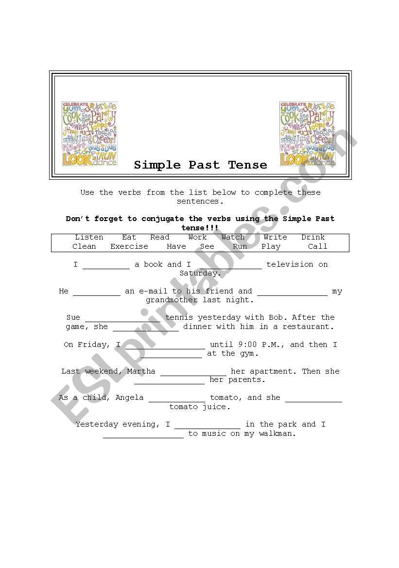 Simple Past worksheet