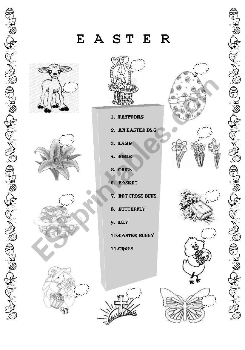 Easter worksheet