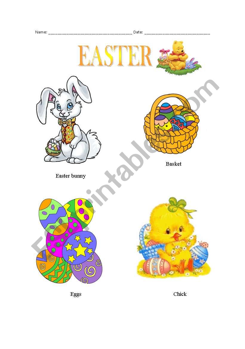 Easter for our Young Learners worksheet