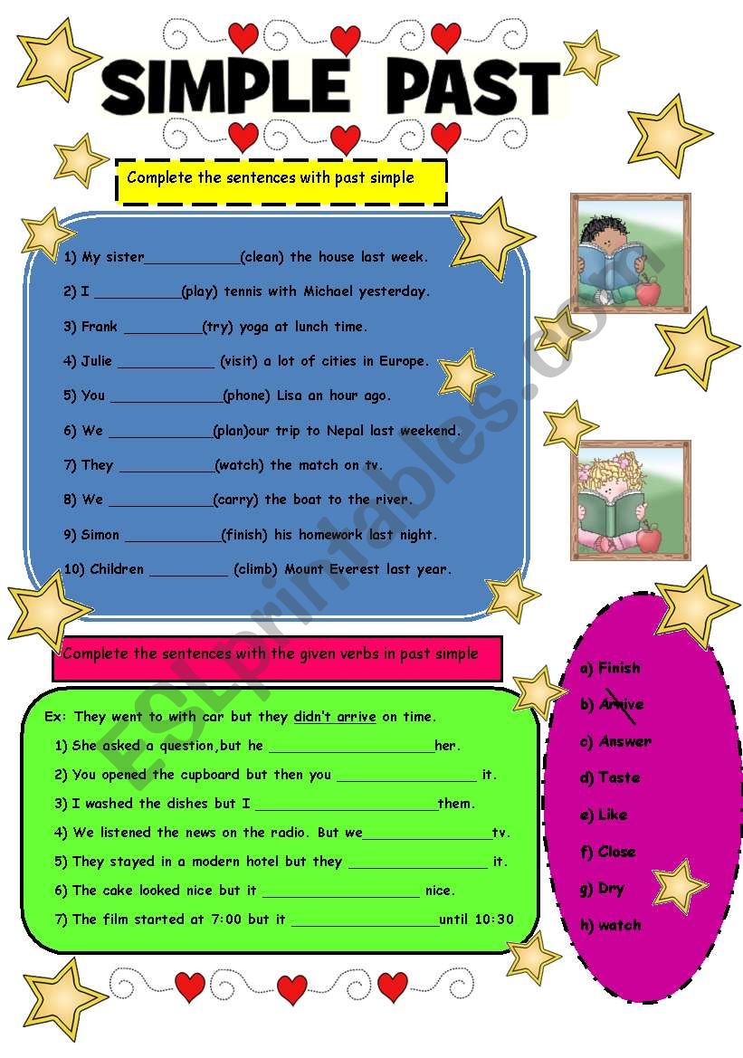 SIMPLE PAST  worksheet