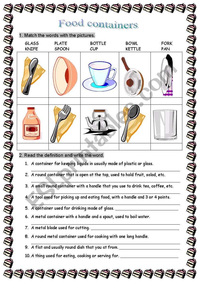 Food containters and tableware