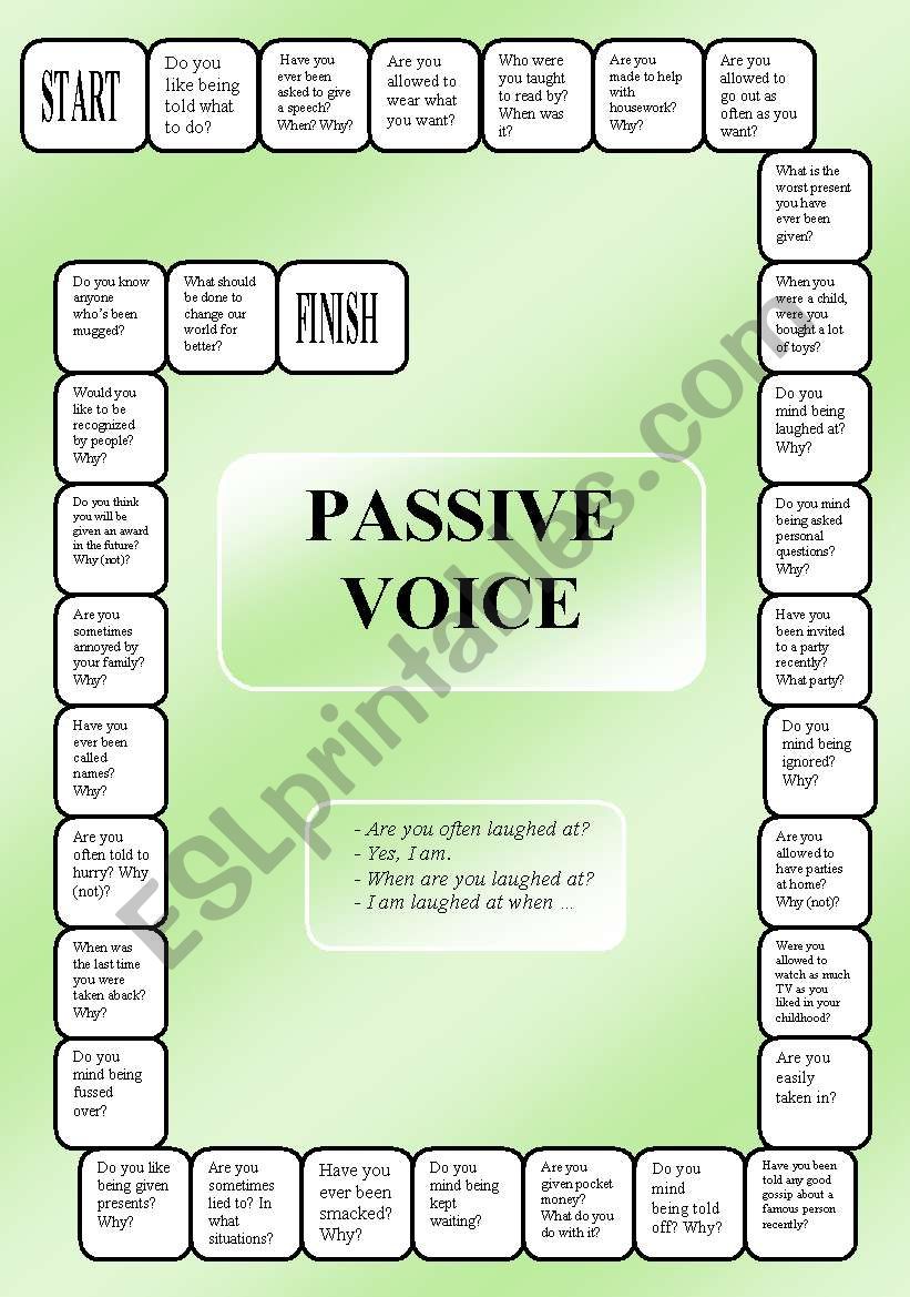 Passive Voice - Boardgame (editable)