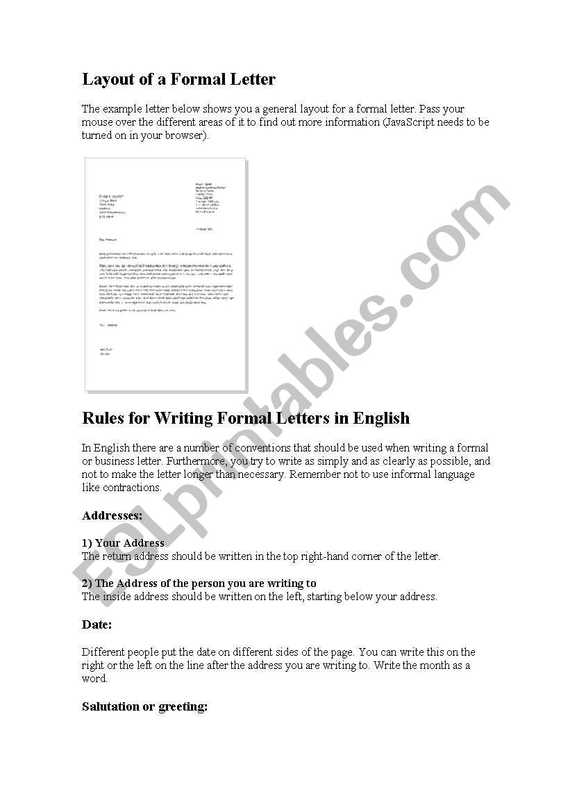 letter worksheet