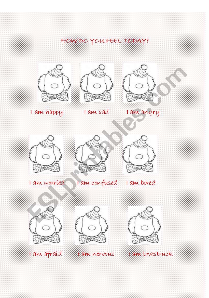 feelings worksheet