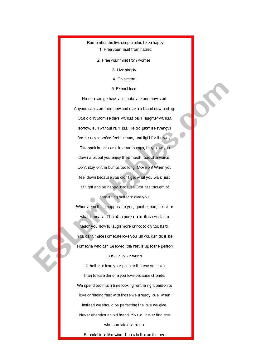 classroom rules worksheet
